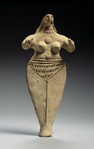 Figura feminina, acádia, 3ª dinastia de Ur, c.2334-2004 aC (terracota)